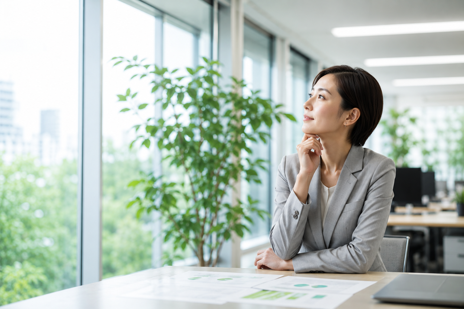 オフィスで働く女性のイメージ
